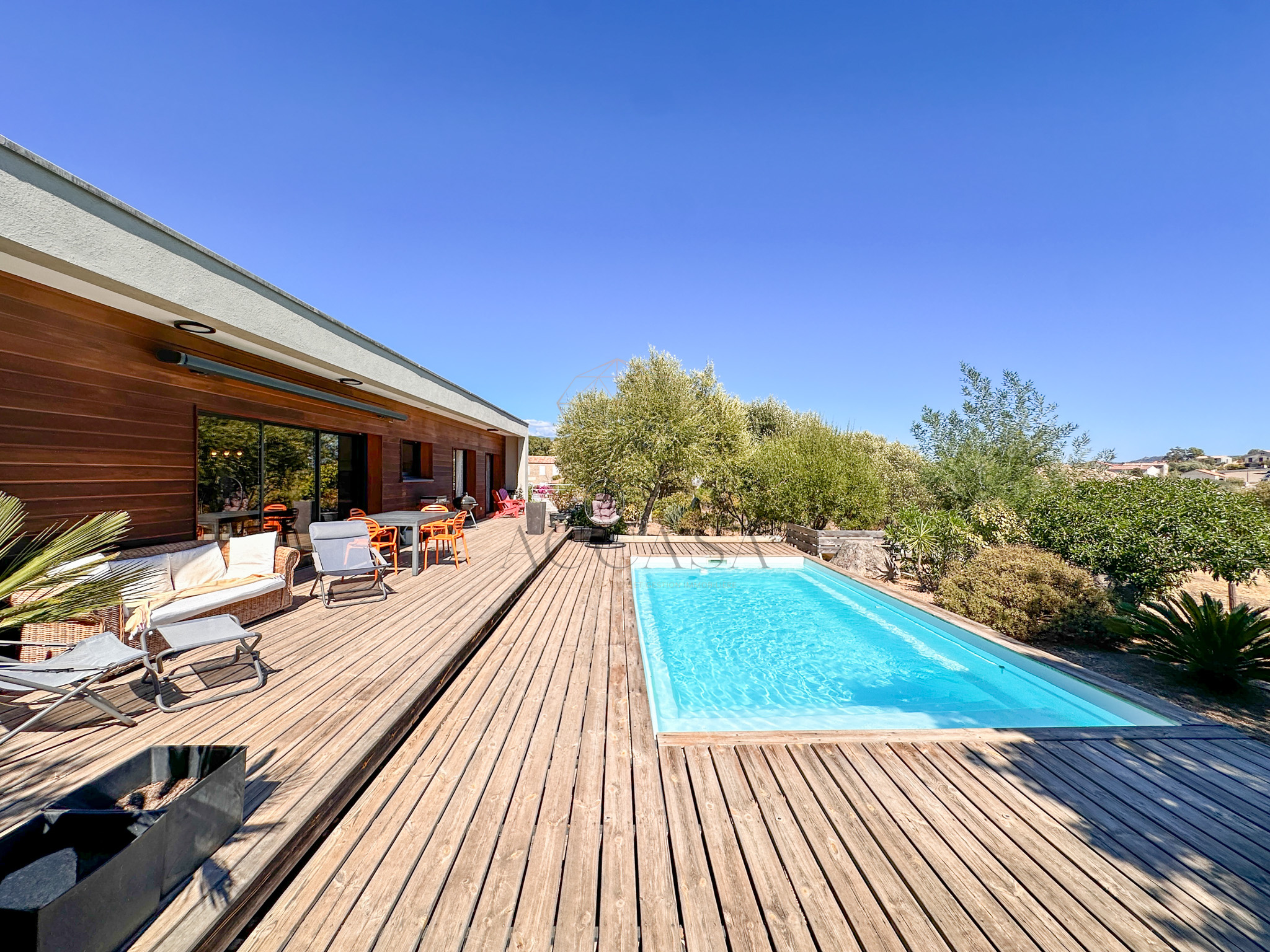Maison 3 chambres avec piscine à Pianottoli, commodités à pied